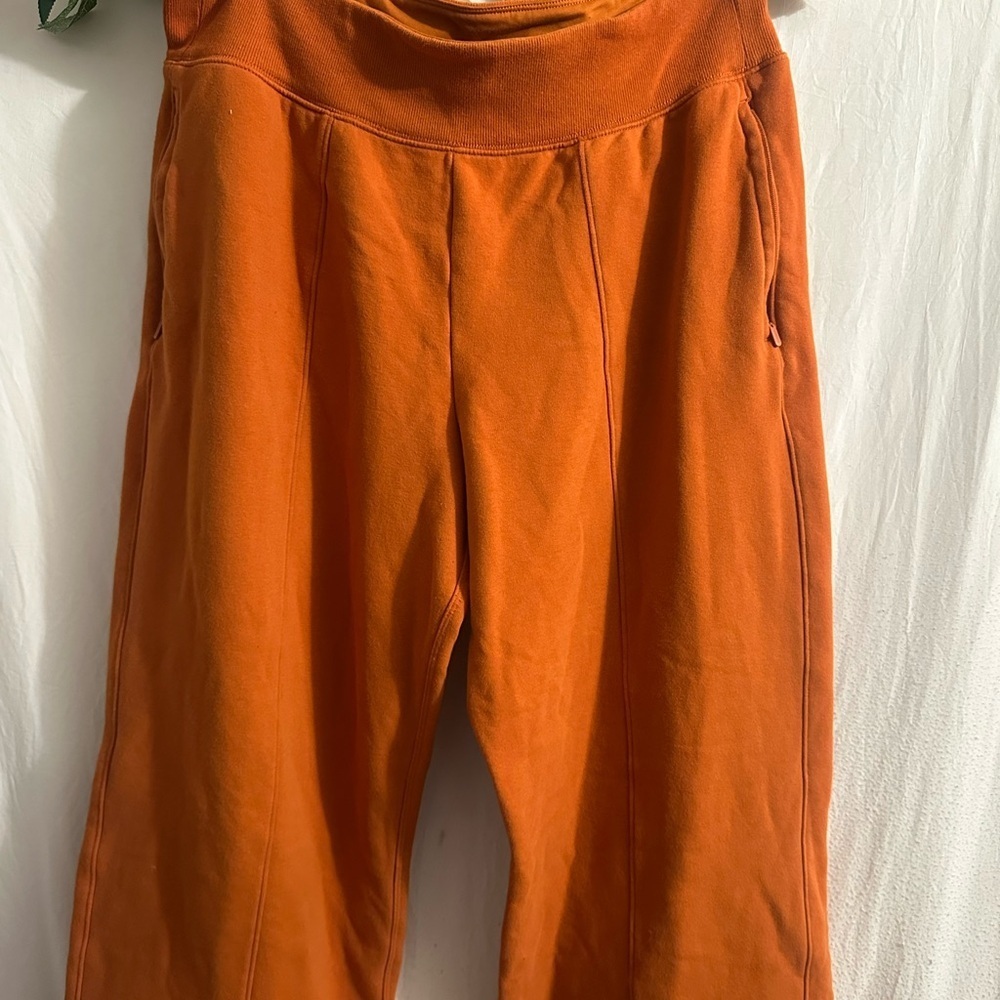Athleta Women's Orange Joggers-tracksuits - Picture 3 of 5